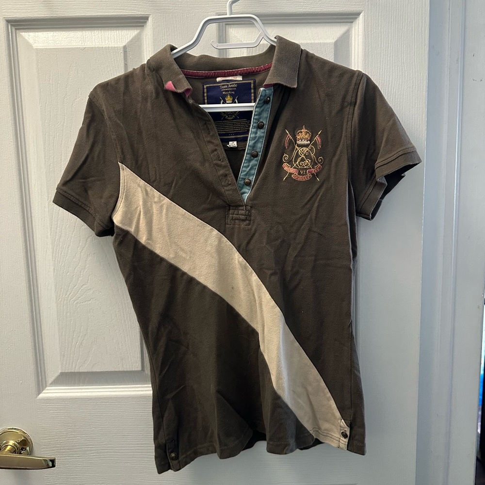 Joules Brown and Teal Polo
